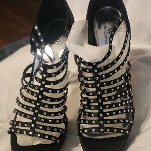 Worthington Black Strappy Women's Shoes